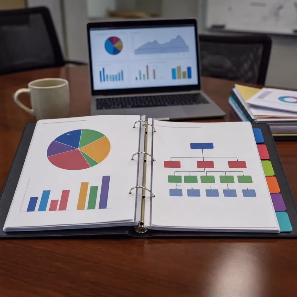 Keyword research document laid out for review